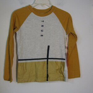 True Religion Top Boys Small NWT Orange Gray